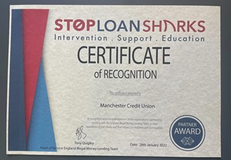 New award for Manchester Credit Union